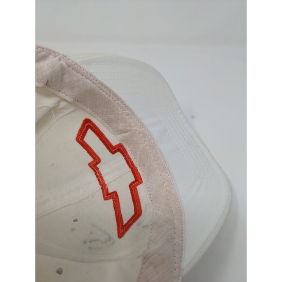 Raceshop Chevrolet Chevy Snapback Hat Adjustable White Autographed - Picture 11 of 12